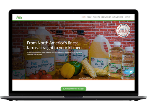 A preview of Mr. Pod's website.